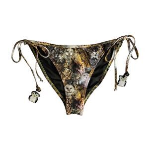 Agua Bendita Bikini Bottoms L - Owl Print